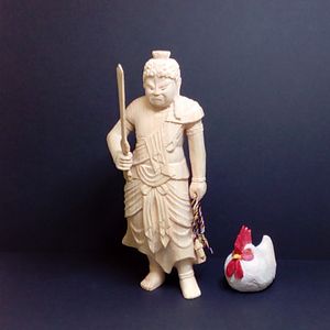 不動明王とにわとり