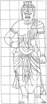 不動明王下絵（正面）