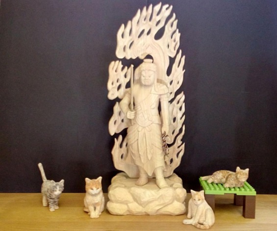 不動明王と猫