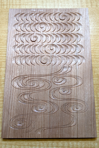 文様の彫り方 その7 ～流水～ | 木彫のホリビト