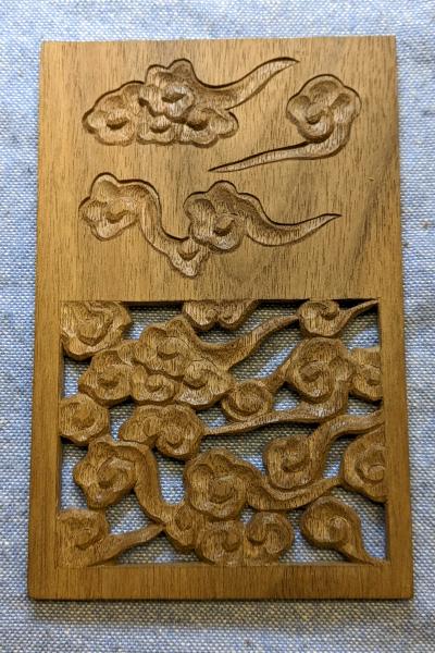 布袋様の木彫り彫刻 折ろ 白雲作