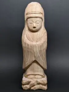 素人でも彫りやすい仏像-白衣観音立像