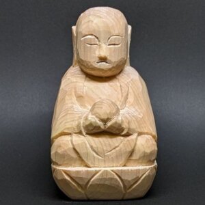 素人でも彫りやすい仏像-地藏菩薩坐像