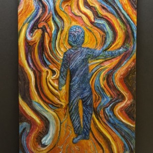 木彫「Today」 木彫「Today」